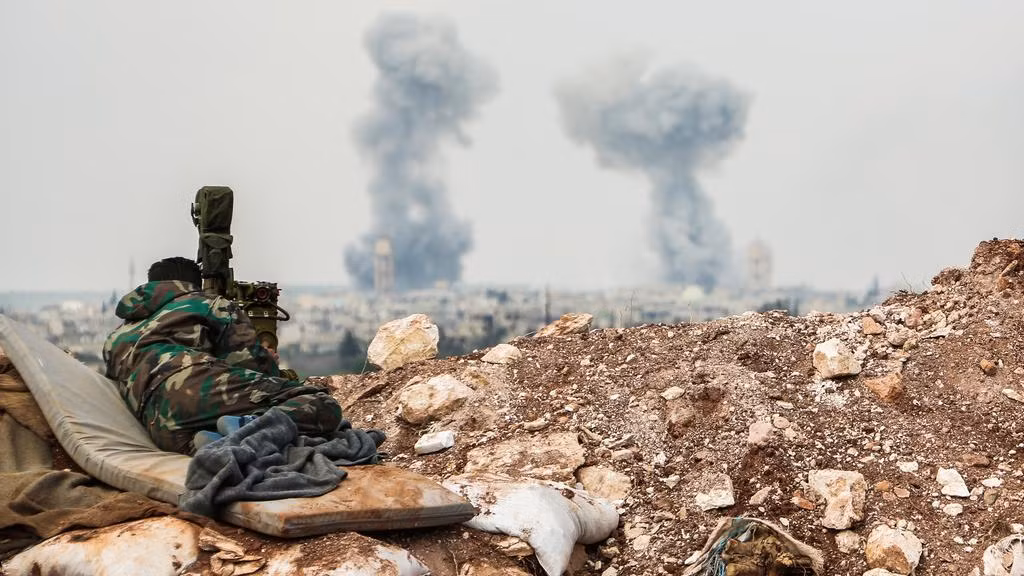 Phóng viên của SANA cho biết, nhóm khủng bố tấn công vào Tal al-Melh tự xưng là "tiểu đoàn al-Ezza" đã cố xâm nhập vào một trạm gác ở Zallin và al-Zallaqiat nằm ở phía bắc Hama. Ảnh: Sana.