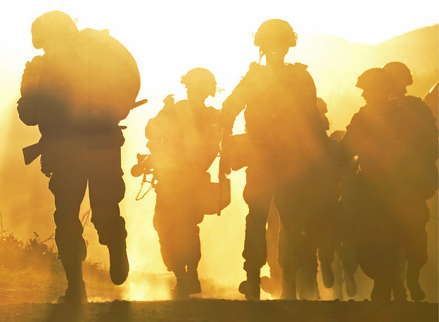 Khẩu hiệucủa Hải quân Đánh bộ Nga đó là "Nơi nào có chúng ta, nơi đó có chiến thắng!". Nguồn ảnh: TASS.