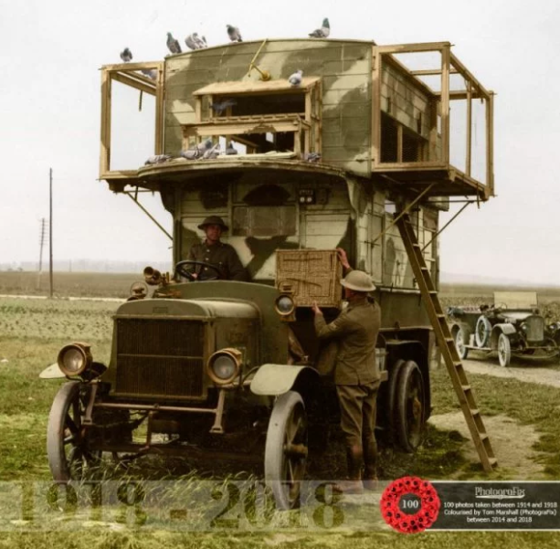 Các loại xe xe hậu cần trong Chiến tranh Thế giới thứ nhất có kình dạng khá... cồng kềnh.