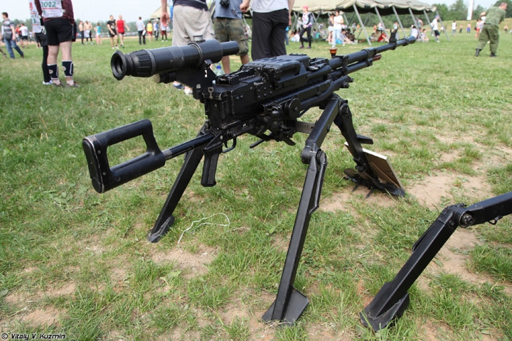 Súng máy hạng nặng NSV có tốc độ bắn từ 700-800 viên/phút với sơ tốc đầu đạn 845m/s. Ảnh: Vitaly Kzumin.