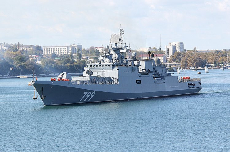 "Đô đốc Makarov sẽ hoạt động trong thành phần hạm đội hải quân Nga đang tác chiến ở khu vực Địa Trung Hải", BQP Nga cho biết. Nguồn ảnh: BI.