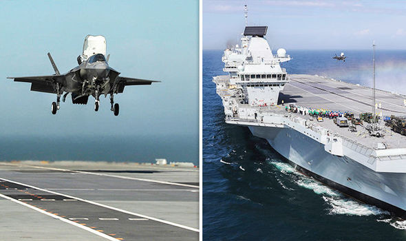 Có khả năng mang theo tối đa khoảng 60 máy bay chiến đấu, máy bay trực thăng các loại. Tàu sân bay HMS Queen Elizabeth dự kiến tới năm 2020 mới có thể sẵn sàng phục vụ Hải quân Hoàng gia Anh. Nguồn ảnh: UKI.