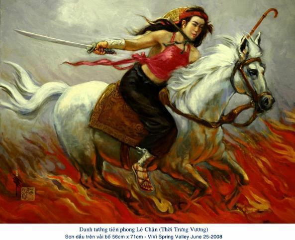 Khi cư dân đông đúc bà đã luyện quân, đóng thuyền, sản xuất vũ khí. Trại An Biên có nhiều ngòi lạch, sú vẹt mọc thành rừng là cửa ngõ qua biển Đông nên bà quan tâm luyện thủy binh. Những thuyền do bà cho thợ đóng, vừa đánh bắt cá vừa có thể thành thuyền chiến.