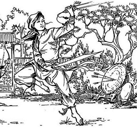 Tức tối, Tô Định hãm hại cả bố, mẹ nàng. Lê Chân quyết trả thù nhà, nợ nước. Nàng tìm thầy học binh thư, võ nghệ và đến An Biên (Hải Phòng), lúc ấy là một vùng đất bãi phù sa mới bồi. Chính Lê Chân là người đã đứng ra tổ chức khai hoang và lập ra làng này vào năm bà mới 19 tuổi.