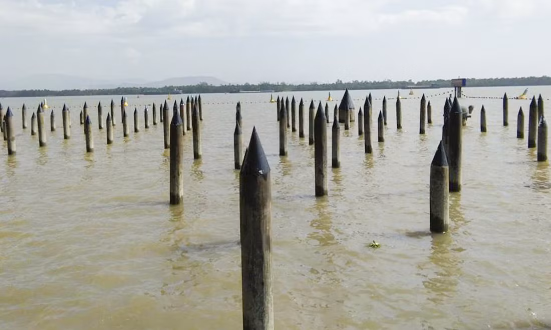 Quân Nguyên Mông bị mắc kẹt vì đâm phải cọc nhọn. Quân Nguyên bỏ thuyền chạy lên bờ đều rơi vào ổ phục kích của quân nhà Trần, bị chặn đánh kịch liệt. Chỉ trong vòng 1 ngày, hơn 600 chiến thuyền và khoảng 6 vạn quân địch đã bị tiêu diệt hoàn toàn. Quân dân nhà Trần đại thắng.