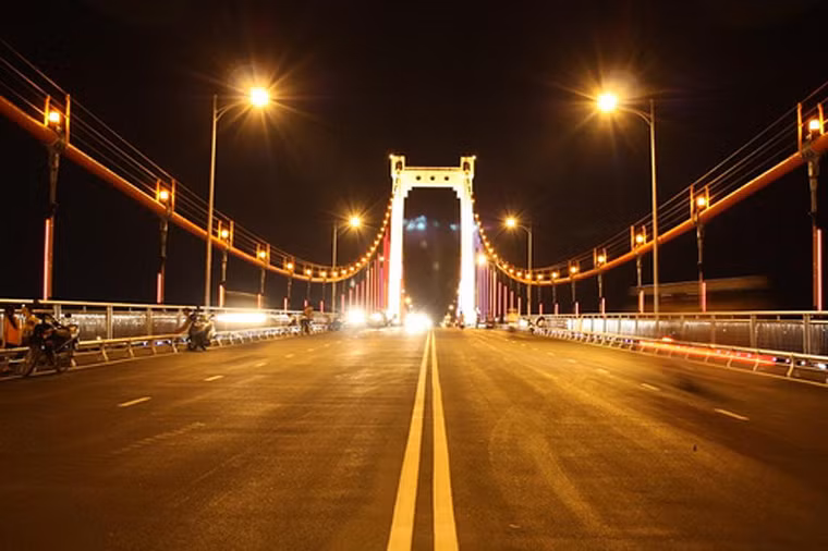 Đây là cây cầu dây võng dài nhất Việt Nam hiện nay.