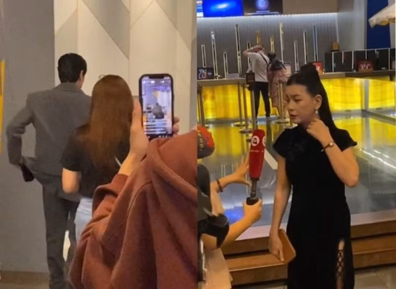 Nữ diễn viên và tình cũ kém 18 tuổi ngó lơ nhau tại sự kiện. Ảnh: Người Đưa Tin.