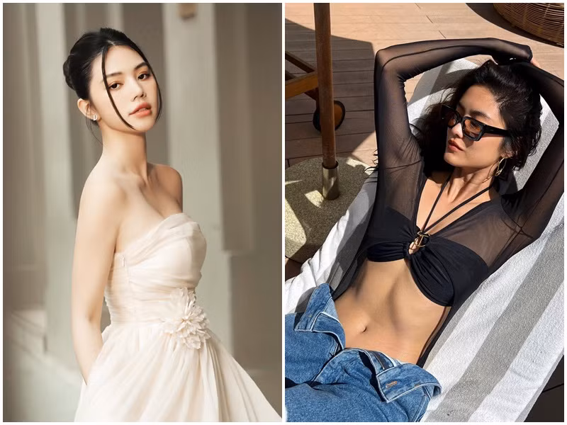 Yoghurt Nattasha hơn Hoa hậu Jolie Nguyễn 10 tuổi nhưng có sắc vóc không thua kém nàng mỹ nhân Việt.