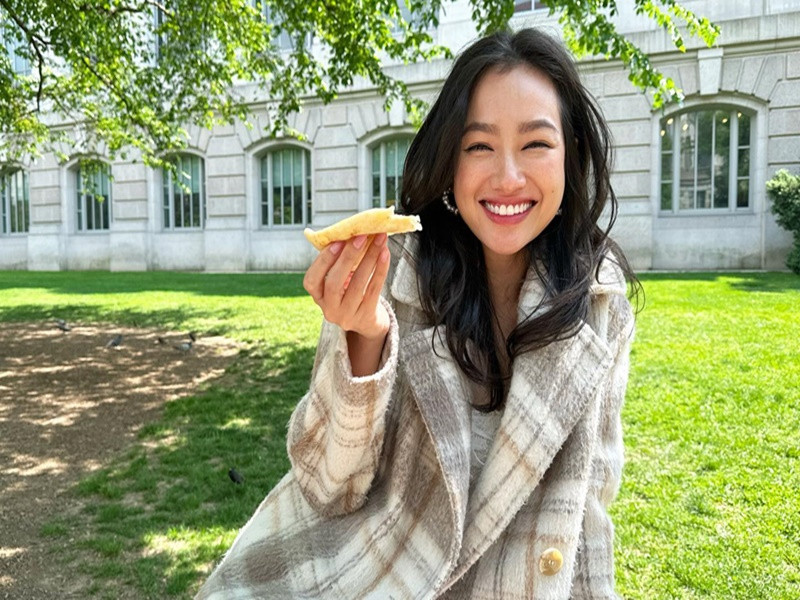 Cuộc sống của Trúc Diễm nơi xứ người dường như đầy bình yên.