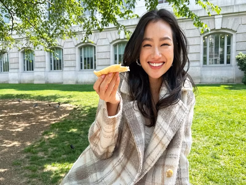 Cuộc sống của Trúc Diễm nơi xứ người dường như đầy bình yên.