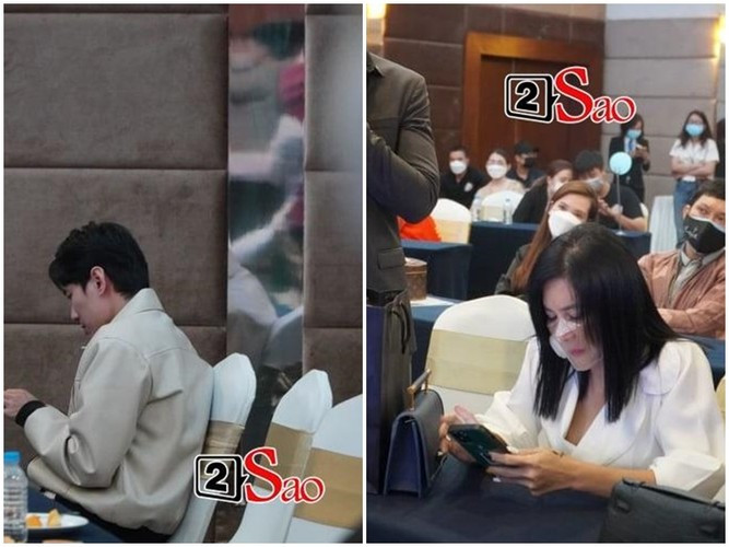 Cát Phượng và Kiều Minh Tuấn chia tay vào tháng 2/2021. Tháng 11/2021, tại buổi họp báo ra mắt một gameshow, cả hai đến và đi không cùng thời điểm, thậm chí không có tương tác nào. Thời điểm đó, cả hai chưa công khai chuyện chia tay. Ảnh: Vietnamnet.