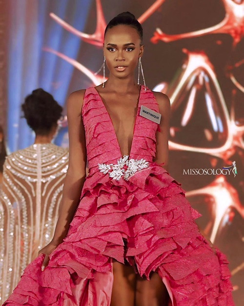 Missosology dự đoán đại diện Martinique – Axelle Rene giành danh hiệu á hậu 1. Hiện tại, cô chắc suất vào top 40 nhờ chiến thắng phần thi Người đẹp thời trang. Ảnh: Missosology.
