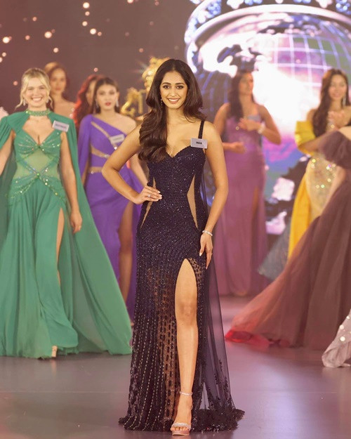 Đại diện Ấn Độ - Sini Shetty cũng là ứng viên tiềm năng cho vương miện Hoa hậu Thế giới 2024. Cô là đại diện nước chủ nhà, lọt top 14 Người đẹp tài năng, top 20 Người đẹp thời trang. Ảnh: Miss World India.