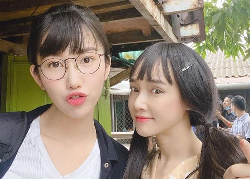 Thúy Ngân thân thiết với Nhã Phương - vợ Trường Giang. Ảnh: Dân Việt.