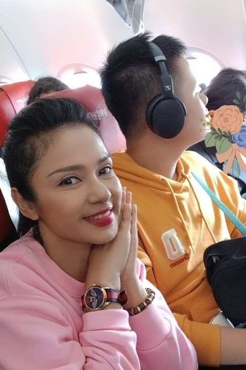 Nữ diễn viên thường xuyên đưa con trai đi du lịch nước ngoài.
