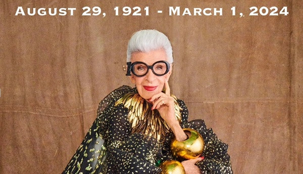 Tiếc thương biểu tượng thời trang thế giới Iris Apfel qua đời ở tuổi 102 Tiec thuong bieu tuong thoi trang the gioi Iris Apfel qua doi o tuoi 102