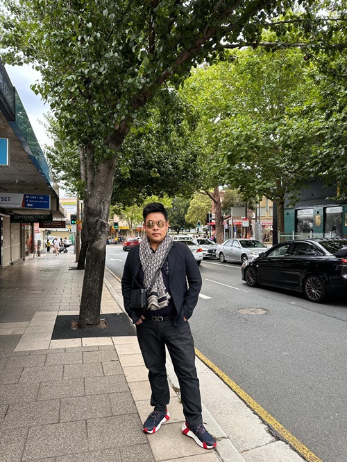 Quang Lê tăng cân mất kiểm soát vào năm 2020. Tháng 7/2023, anh khoe giảm được 12 kg, sau đó tiếp tục giảm thêm 1 kg. Ảnh: FBNV.