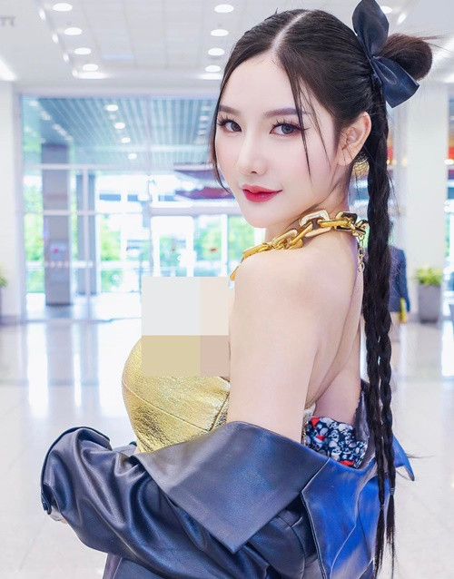 Atittaya mặc gì cũng hút mắt nhờ lợi thế ngoại hình.