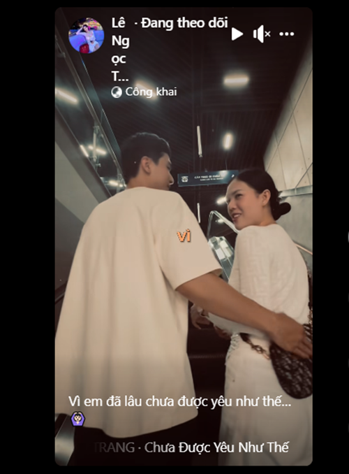 Nguoi mau noi y Le Ngoc Trinh khoa moi ban trai ngot ngao