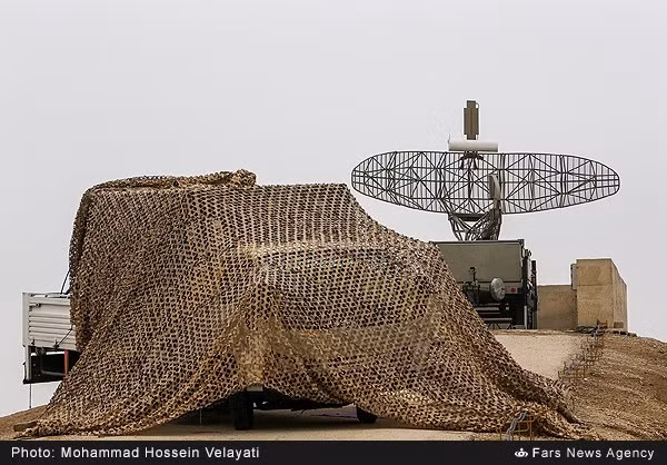 Trạm radar cảnh giới được triển khai trong cuộc tập trận. Nguồn ảnh: Fars