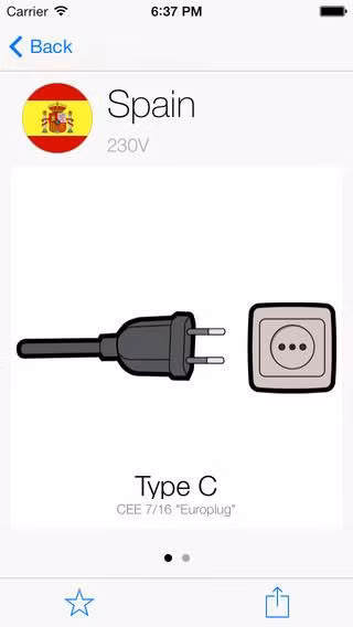 5. Plugs of the world. Hiện tại ứng dụng được tải về miễn phí, giá thông thường 2,99USD. Nếu bạn đi du lịch khắp nơi với các thiết bị di động của bạn, đây là ứng dụng bạn cần phải có. Nó sẽ cho bạn biết ổ cắm AC sẽ làm việc với các hốc tường được sử dụng trong các khu vực mà bạn đang đến. Nói một cách dễ hiểu: Nếu bạn không muốn điện thoại thông minh của bạn gặp sự cố vì nguồn điện trong chuyến đi nước ngoài, hãy chắc chắn rằng ứng dụng này nên có sẵn trên điện thoại của bạn ngay lập tức.