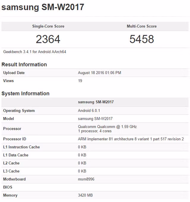 Thông tin rò rỉ về cấu hình của Samsung Veyron.