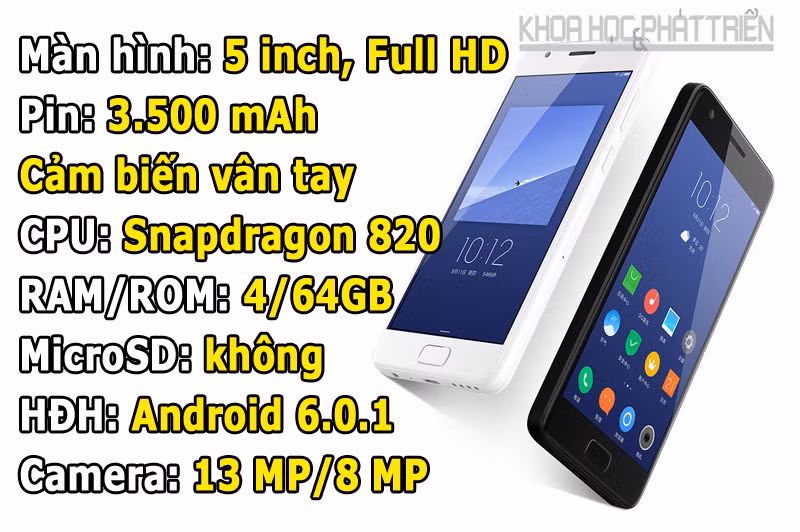 10. Lenovo Zuk Z2 (129.076 điểm).