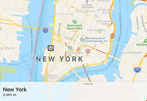 Phóng to các địa điểm trên bản đồ chỉ với vài thao tác đơn giản. Ảnh: Internet.
