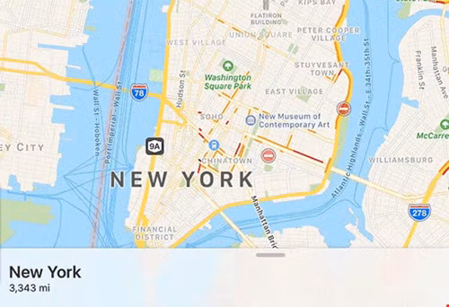 Phóng to các địa điểm trên bản đồ chỉ với vài thao tác đơn giản. Ảnh: Internet.