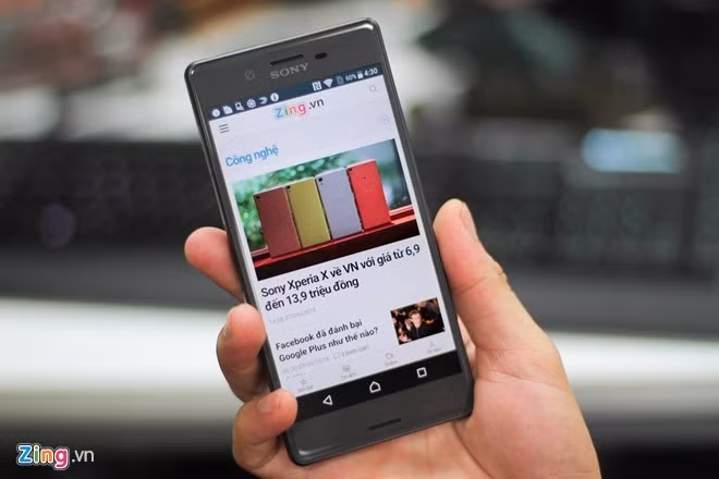 Sony Xperia X (11,9 triệu đồng). Sony Xperia X có màn hình 5 inch độ phân giải Full HD, chip Qualcomm Snapdragon 650 tốc độ 1,8 GHz, RAM 3 GB và bộ nhớ trong 64 GB, pin 2.620 mAh. Máy ảnh chính 23 MP, máy ảnh phụ 13 MP.