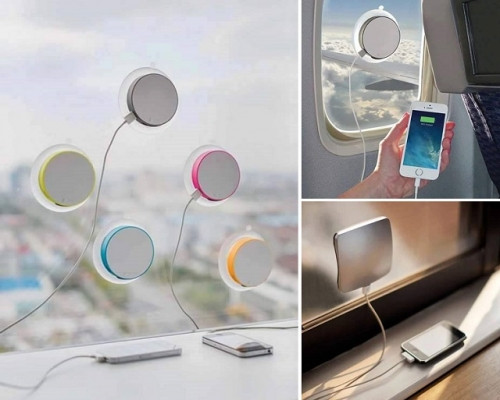 Window Solar Charger giúp lấy năng lượng từ ánh sáng mặt trời.