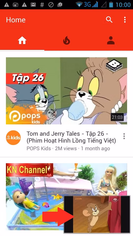 Xem video YouTube kiểu tranh thủ trên điện thoại: Khung hình nhỏ của YouTube hỗ trợ người dùng vừa xem tranh thủ một MV ca nhạc, một show truyền hình hay một trận bóng đá được tường thuật trực tiếp trong lúc vừa lướt web, đọc báo, lướt Facebook, kiểm tra email...