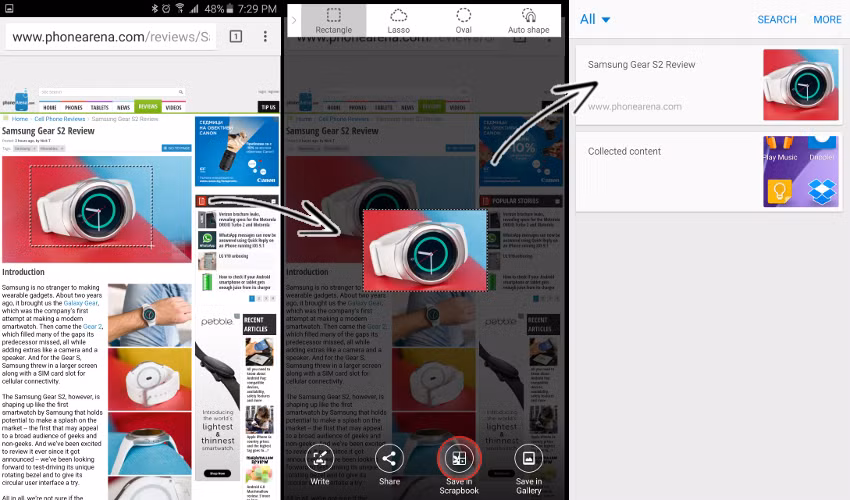 2. Scrapbook. Nó cho phép bạn cắt cúp một tấm ảnh hay một mẩu thông tin từ bất kỳ nơi nào trên web rồi ghim vào danh sách. Chẳng hạn, bạn cắt một tấm ảnh về khách sạn nào đó, khi xem lại ảnh trong Scrapbook, bạn sẽ có địa chỉ web, số điện thoại và địa điểm khách sạn.