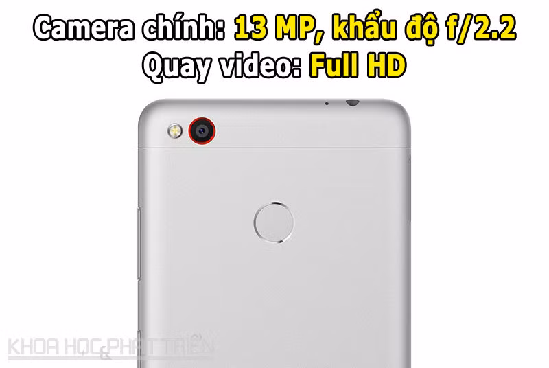 Camera chính được trang bị đèn flash LED, lấy nét theo pha với tốc độ 0,2 giây, nhận diện khuôn mặt.