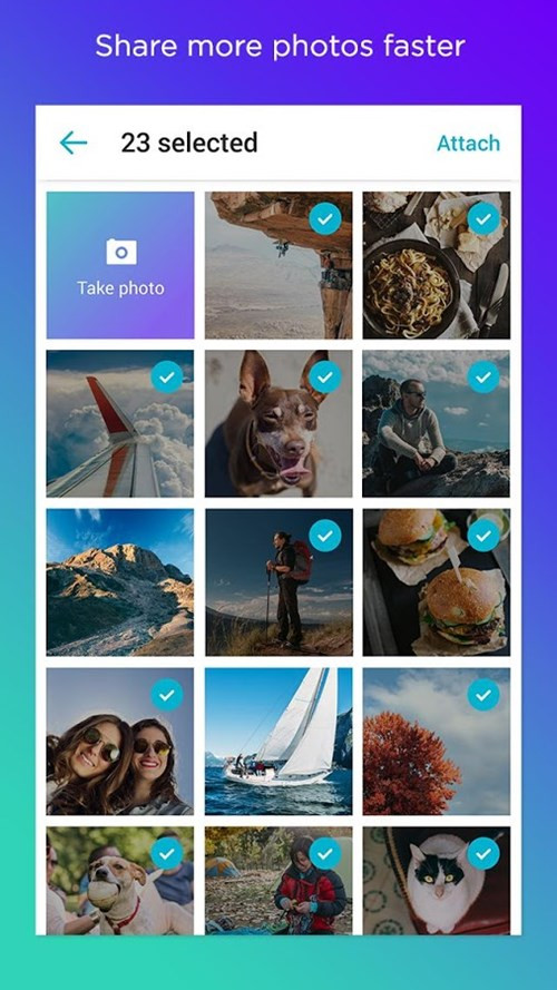 Chọn nhiều ảnh một lúc
