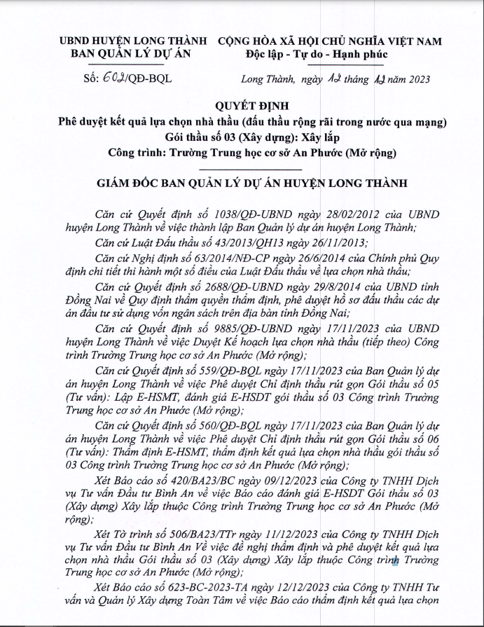 Dong Nai: Nha thau nao thi cong truong THCS An Phuoc?-Hinh-2