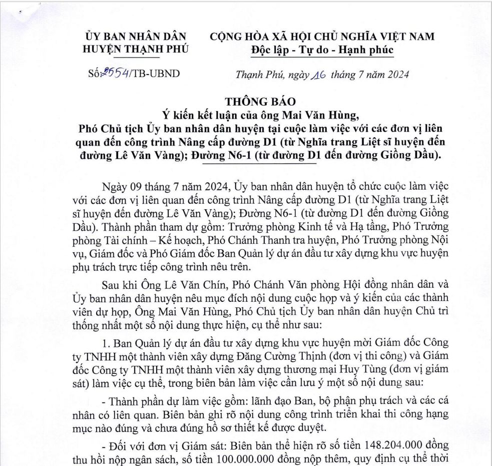 Gói thầu làm đường thi công sai thiết kế ở Thạnh Phú, luật sư nói gì? - Hình 5 Goi thau lam duong thi cong sai thiet ke o Thanh Phu, luat su noi gi?-Hinh-5