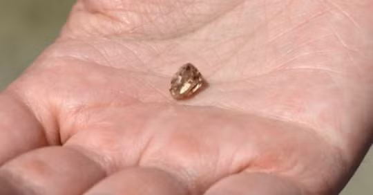 Ngoi duoi goc cay xem youtube, dot nhien nhat duoc... kim cuong