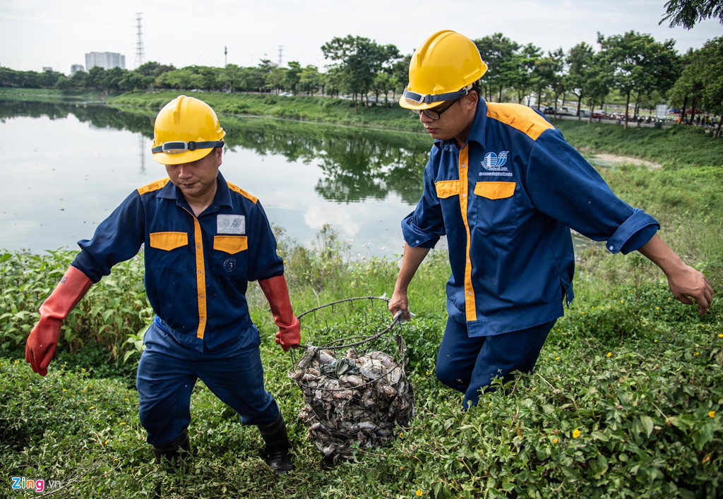 "Lượng khách đến công viên giảm đáng kể, có người đến ngửi thấy mùi tanh lập tức ra về ngay", nhân viên bảo vệ công viên này chia sẻ.