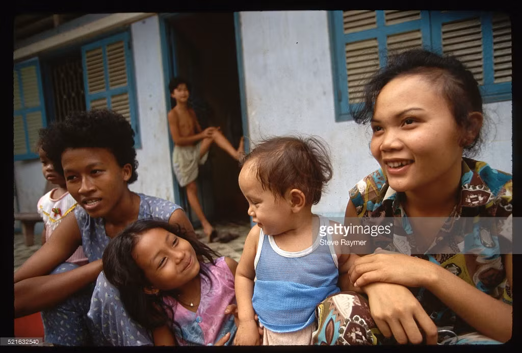 Những đứa trẻ là con lai Việt - Mỹ trong một trung tâm bảo trợ ở TP HCM.