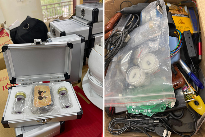 Bat 2 vo chong buon hang nghin dung cu 