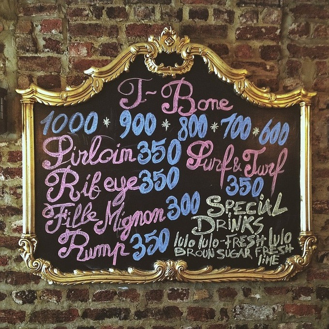 Thủ thuật trên thực đơn.