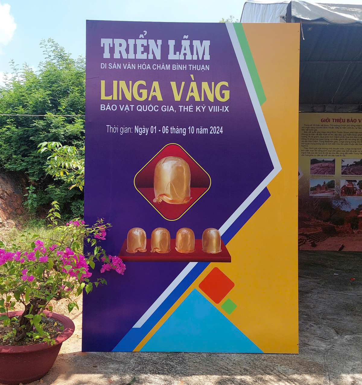 Bảo vật quốc gia Linga vàng không chỉ là tư liệu khoa học quan trọng đối với khảo cổ học mà còn có giá trị lớn đối với nghiên cứu lịch sử, văn hóa, mỹ thuật, tôn giáo, kỹ thuật luyện kim, nghề kim hoàn… của cộng đồng người Chăm. Ảnh: Cổng thông tin điện tử tỉnh Bình Thuận.