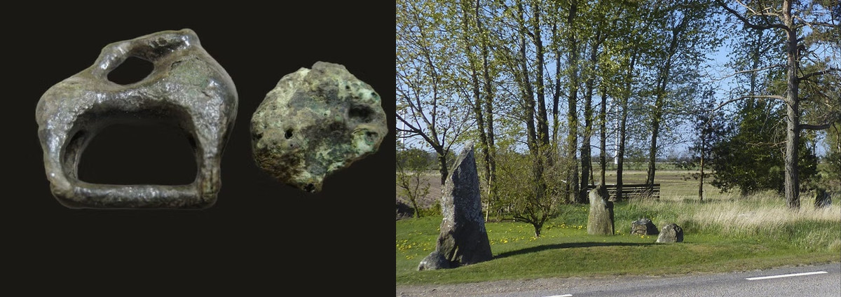 Ngoài ra, các nhà khảo cổ học còn phát hiện ra một mảnh đồng xu bạc có nguồn từ Ả Rập có niên đại từ năm 795 - 806. Tuy nhiên, khu định cư liên quan đến nghĩa trang này vẫn chưa được tìm thấy.