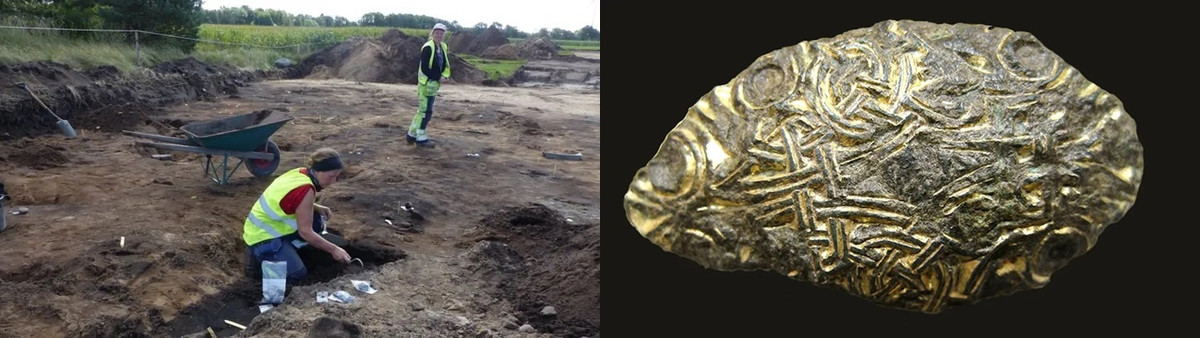 Cuối cùng, người ta sắp xếp một vòng đá lớn có hình dạng giống chiếc thuyền nên được gọi là "thuyền đá" ở xung quanh ngôi mộ.