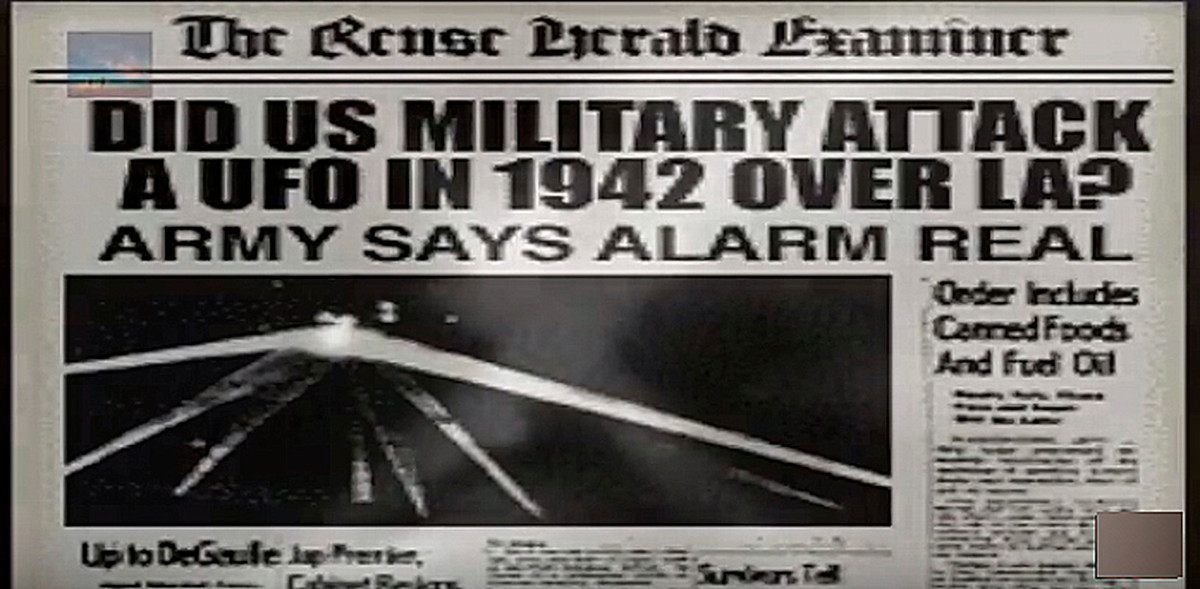 Đến 3h16 sáng ngày 25/2/1942, sau khi báo động đỏ được ban hành, lực lượng phòng không Mỹ khai hỏa, nã đạn pháo nhằm bắn hạ "máy bay không xác định xâm phạm không phận".