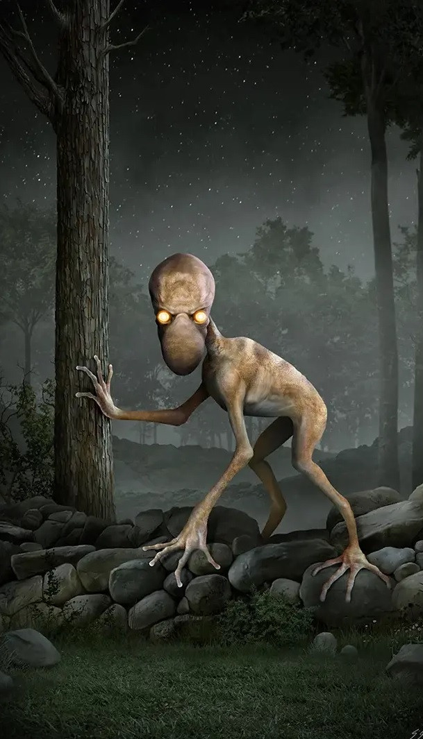 Đôi khi quỷ Dover di chuyển bằng cả 2 tay và 2 chân.