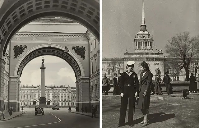 Sau quá trình trùng tu và sửa chữa, các công trình, di tích lịch sử ở Leningrad trở lại dáng vẻ giống như ban đầu.