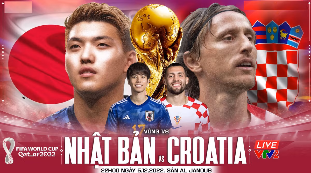Nhan dinh soi keo Croatia vs Nhat Ban 22h 5/12 vong 1/16 World Cup 2022
