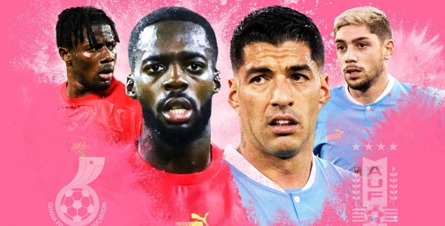 Nhan dinh soi keo Uruguay vs Ghana 22h 2/12 bang H World Cup 2022